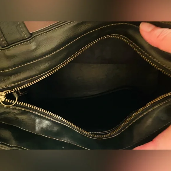 Pristine VTG Coach Bleecker Black Satchel Medium Bag Tote Purse Leather 9303 USA - Picture 9 of 13